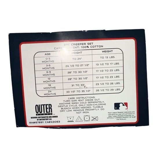 MLB New York Yankees 3-6M 3 piece Onesie set NWT - Picture 7 of 7